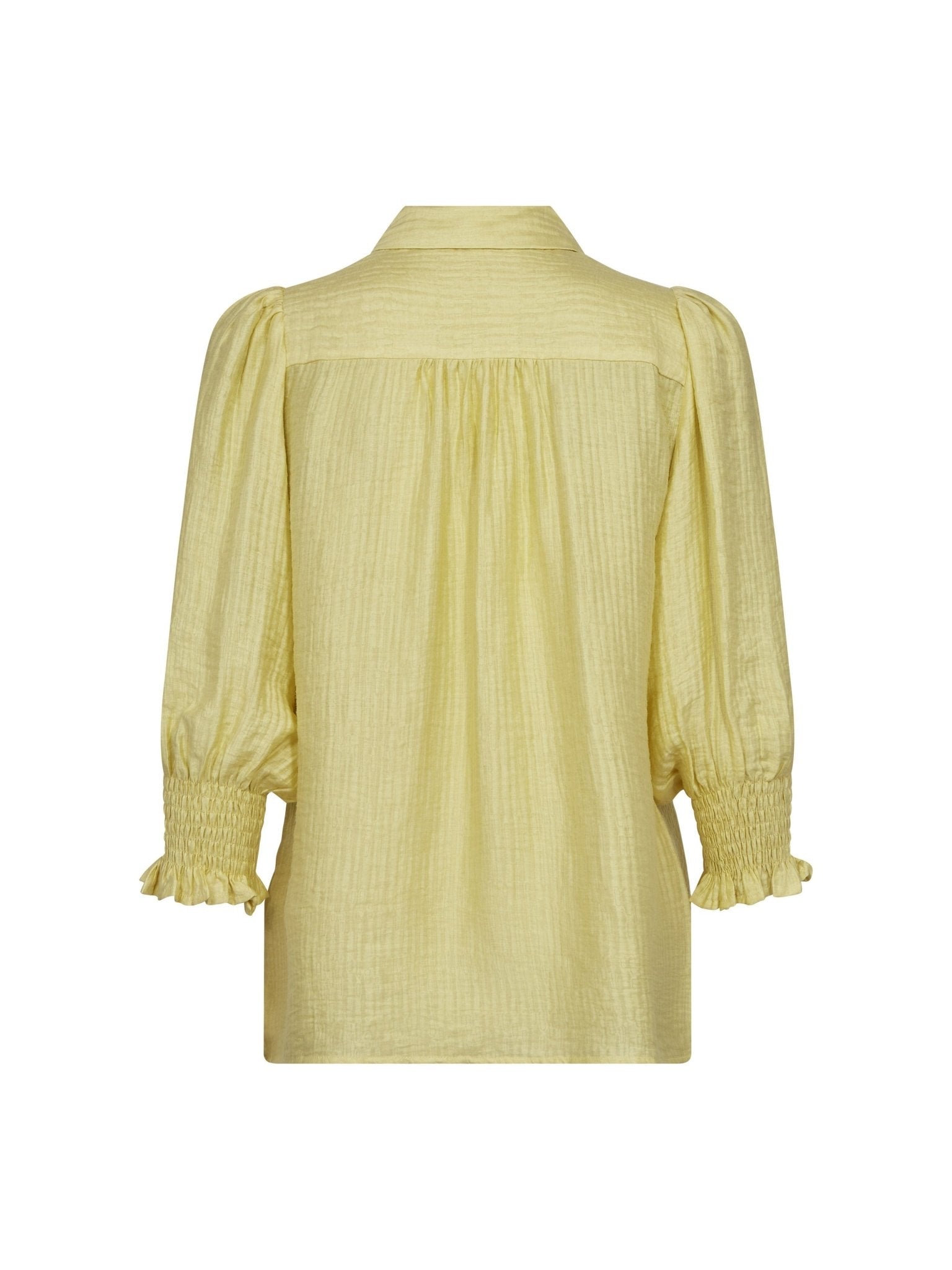 TassyCC Lace SS Shirt - PaleYellow - Co'couture