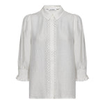 TassyCC Lace SS Shirt - White - Co'couture