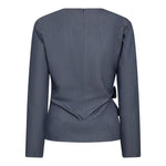 TengaCC Pleat Blouse - Dusty Blue - Co'couture