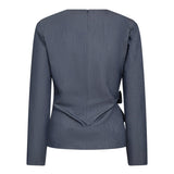 TengaCC Pleat Blouse - Dusty Blue - Co'couture