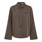 TengaCC Tie Blouse - Walnut - Co'couture