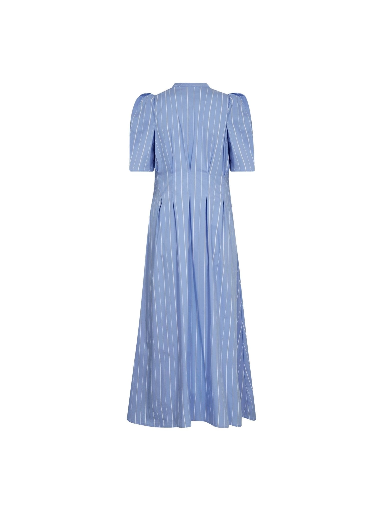 TeranCC Stripe Pleat Dress - Pale Blue - Co'couture