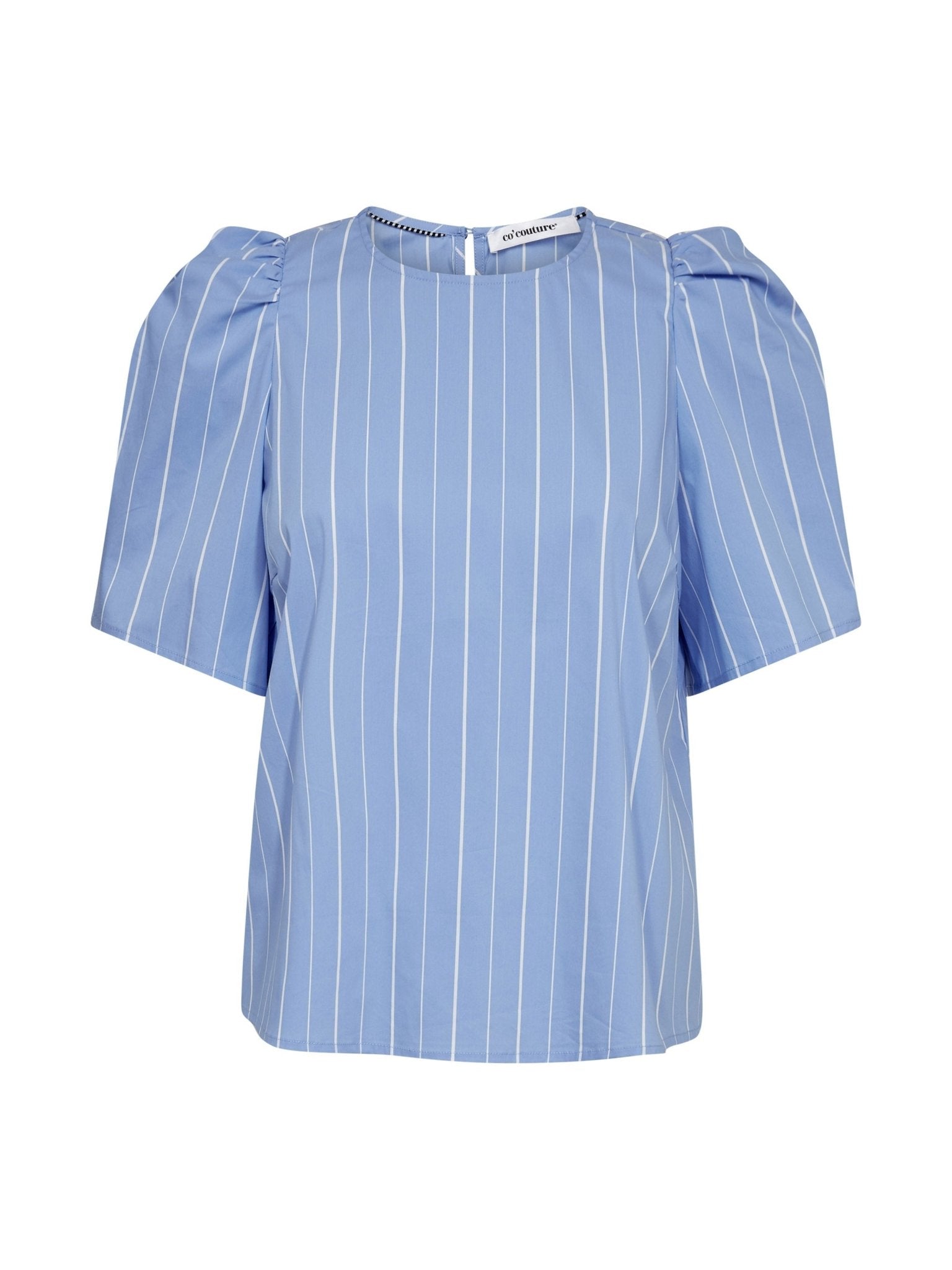 TeranCC Stripe SS Blouse - Pale Blue - Co'couture