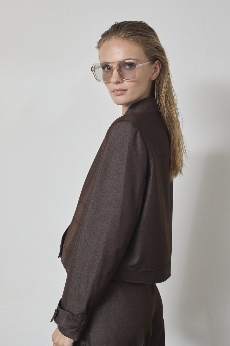 TerryCC Denim Jacket - Dark Brown - Co'couture