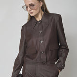 TerryCC Denim Jacket - Dark Brown - Co'couture