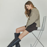 TheresaCC Turtleneck Rib Knit - Sand - Co'couture
