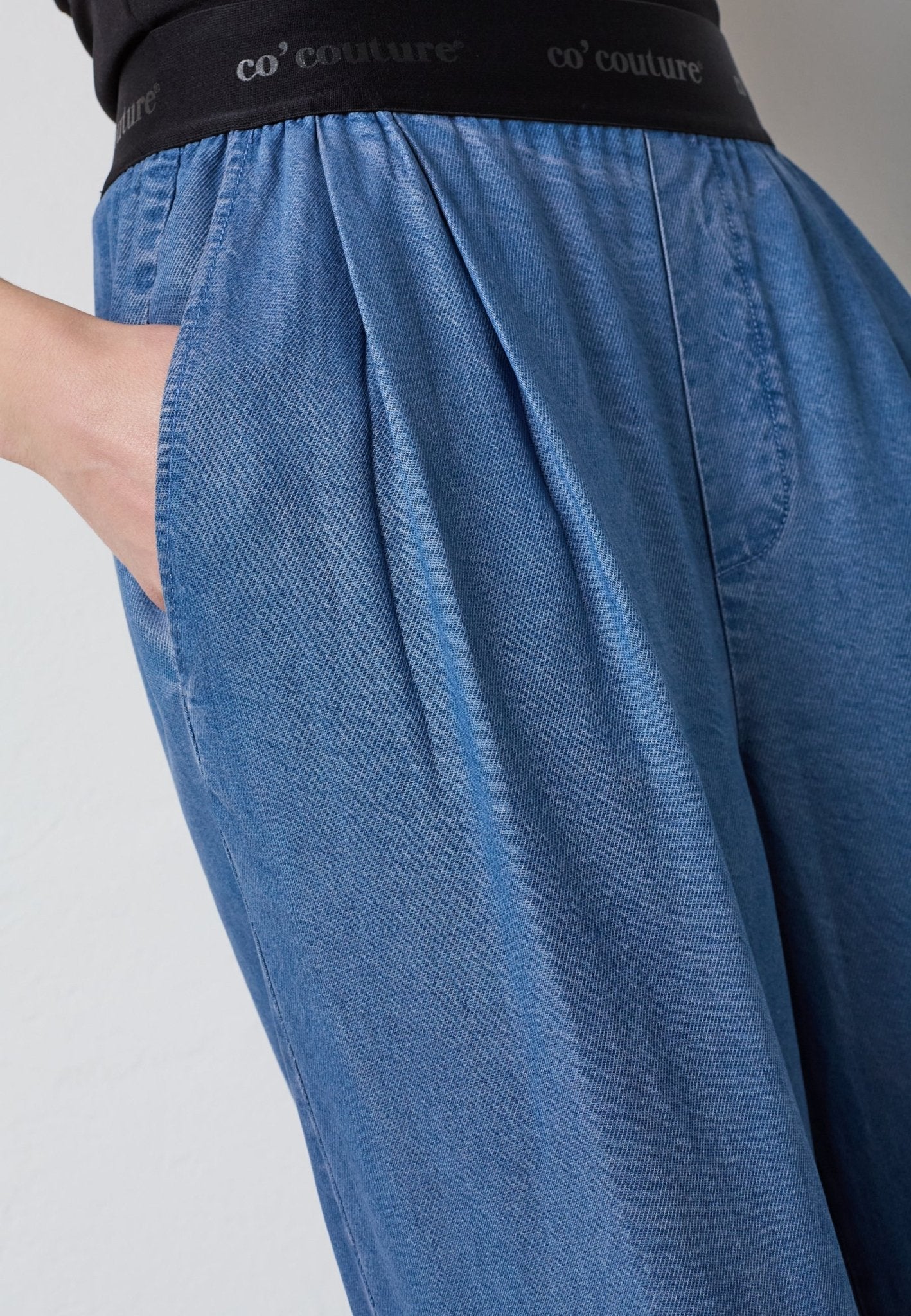 TillyCC Logo Pant - Denim blue - Co'couture