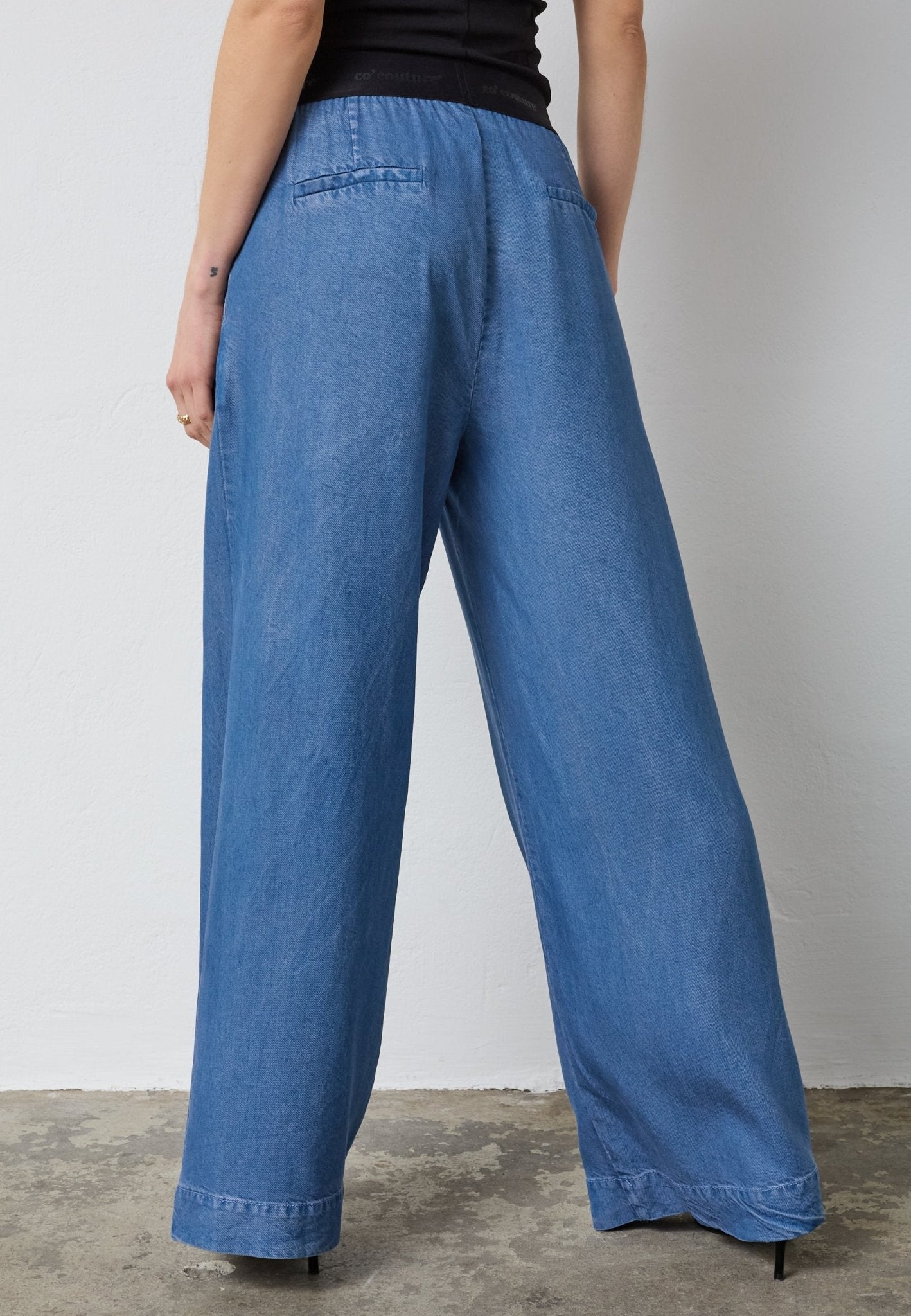 TillyCC Logo Pant - Denim blue - Co'couture