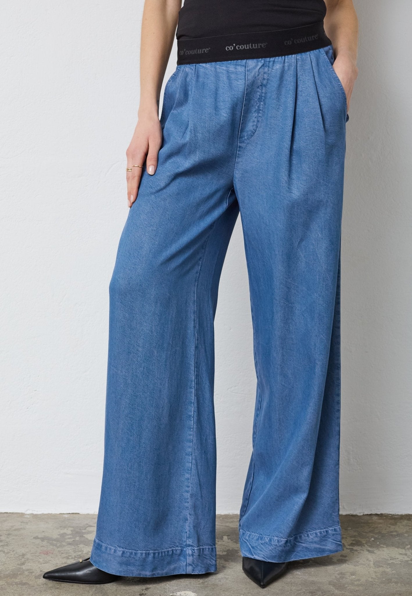 TillyCC Logo Pant - Denim blue - Co'couture