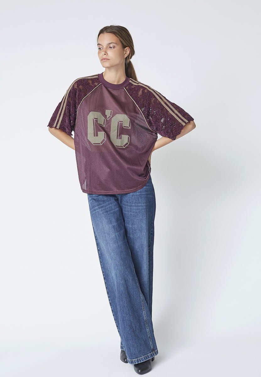 TreyCC Lace Tee - Walnut - Co'couture