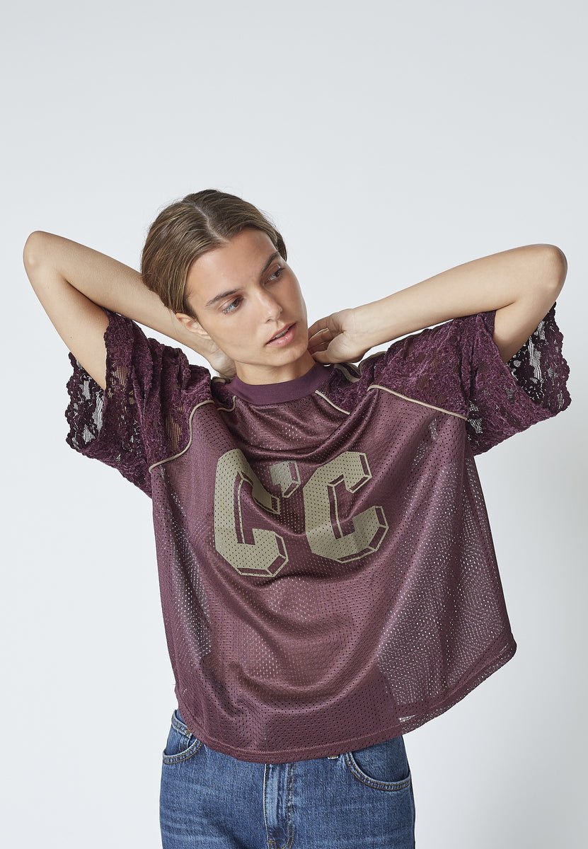 TreyCC Lace Tee - Walnut - Co'couture