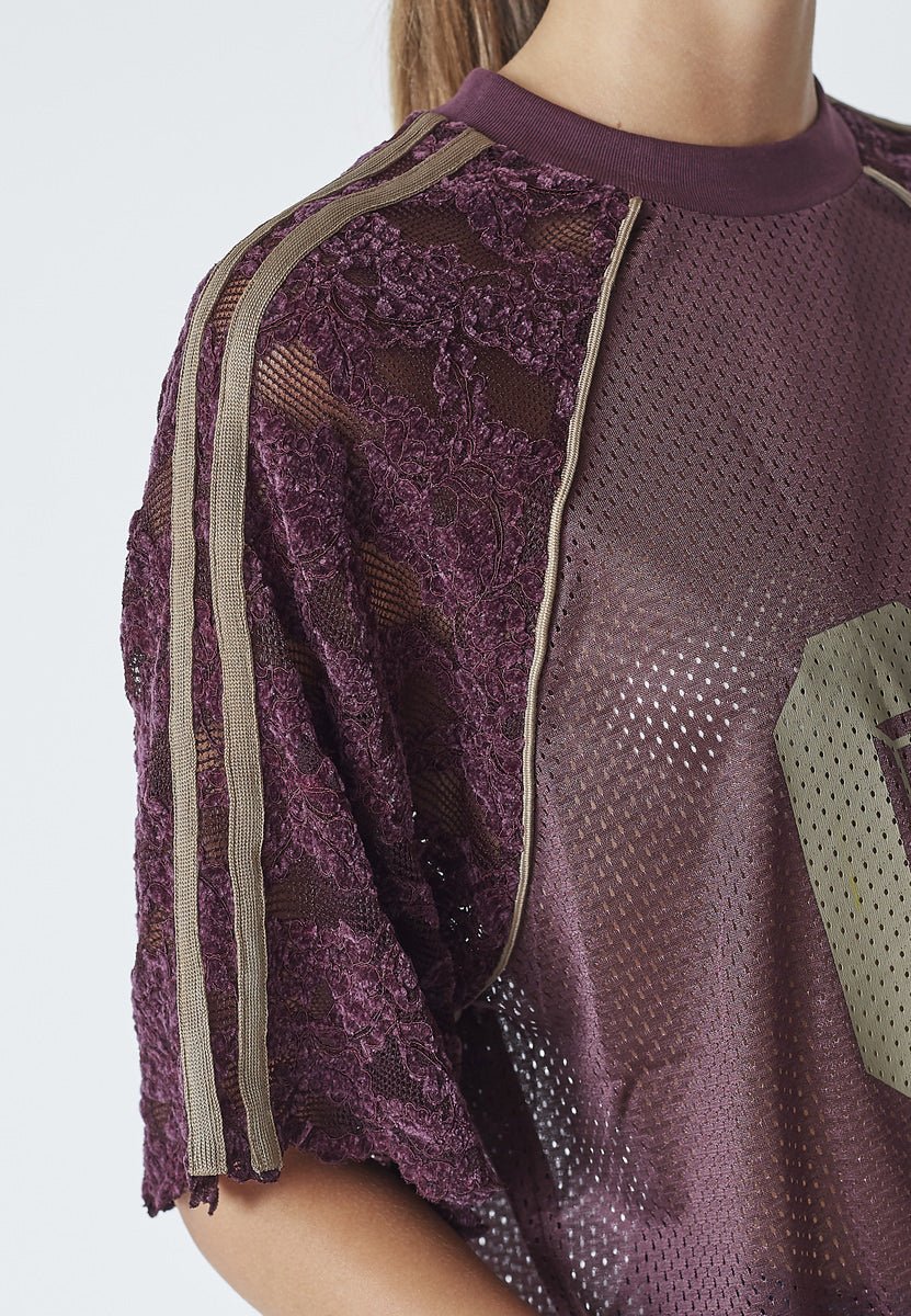 TreyCC Lace Tee - Walnut - Co'couture