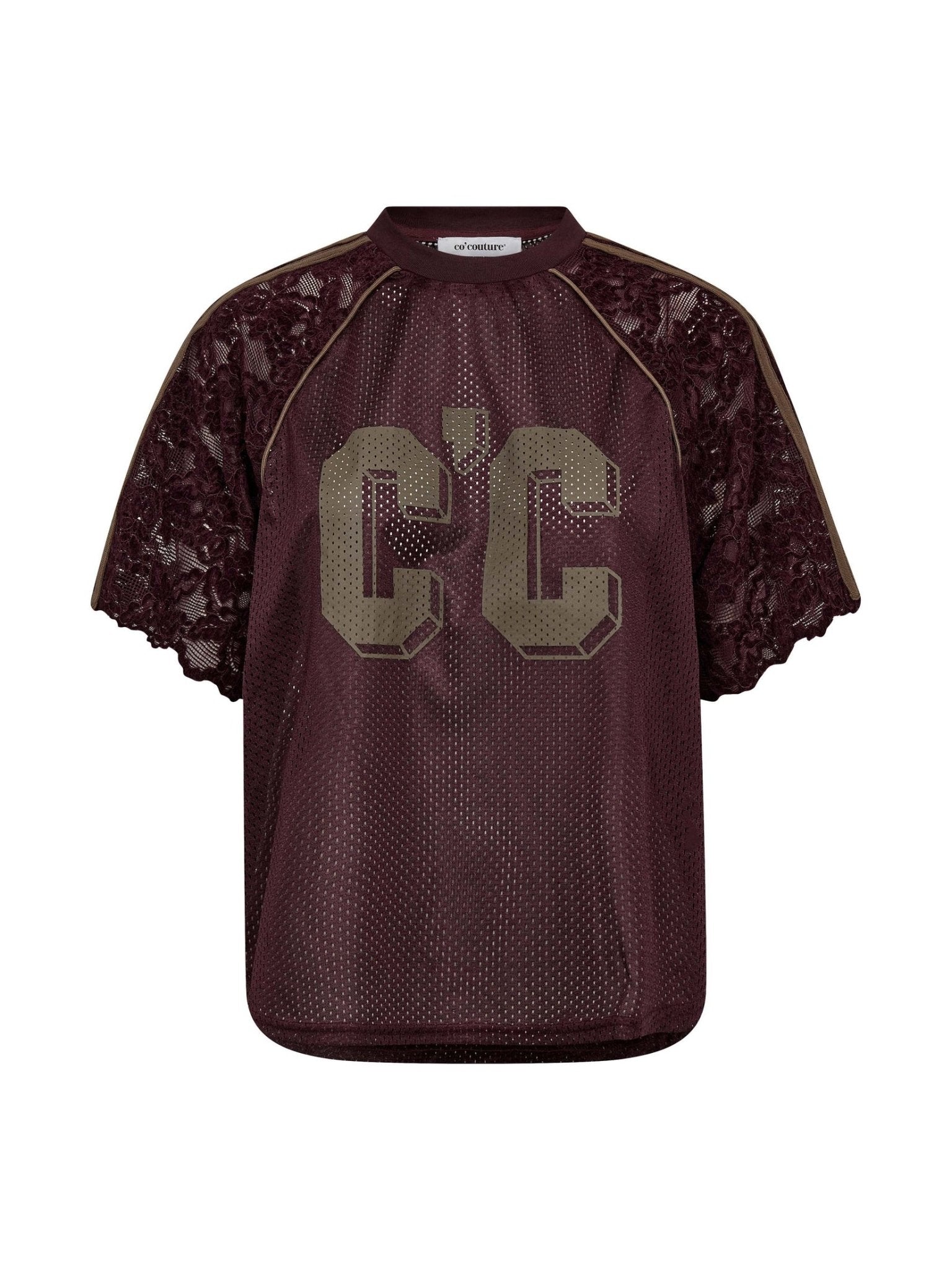 TreyCC Lace Tee - Walnut - Co'couture