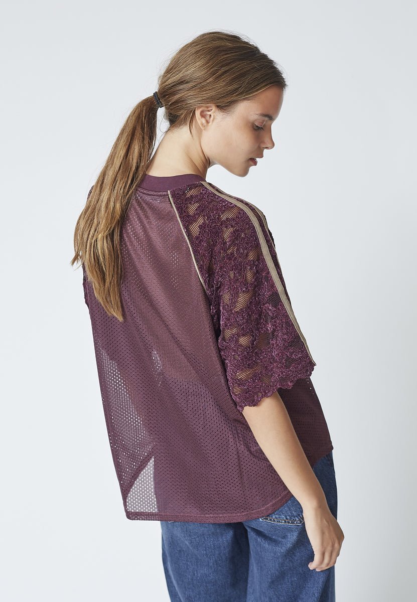 TreyCC Lace Tee - Walnut - Co'couture