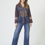 TreyCC Logo Blouse - Navy - Co'couture
