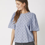 TrixieCC Dot Blouse - Blue - Co'couture