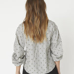 TrixieCC Dot Bow Shirt - Light Grey - Co'couture