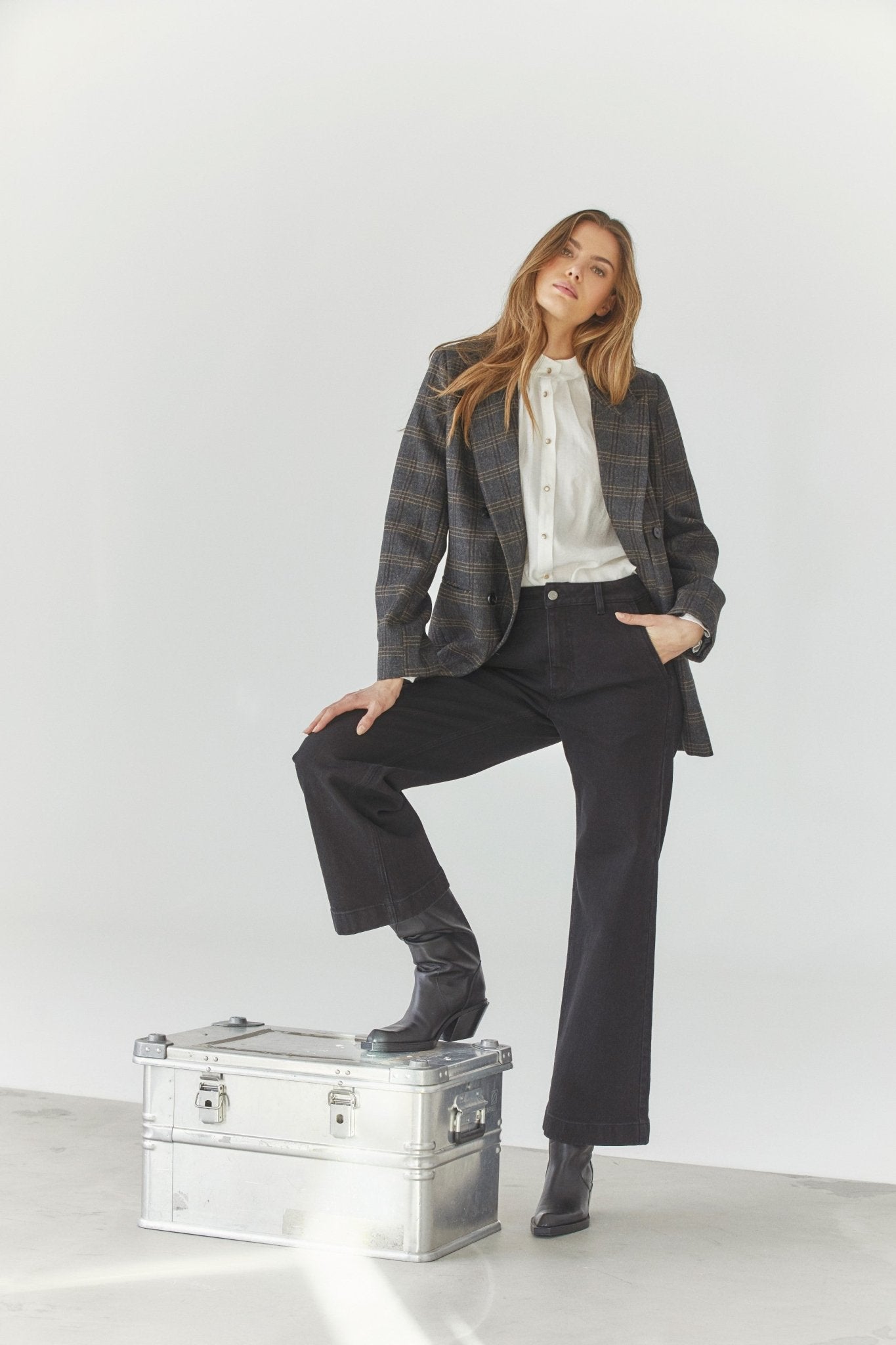 ValerieCC Blazer Jacket - Dark Grey - Co'couture