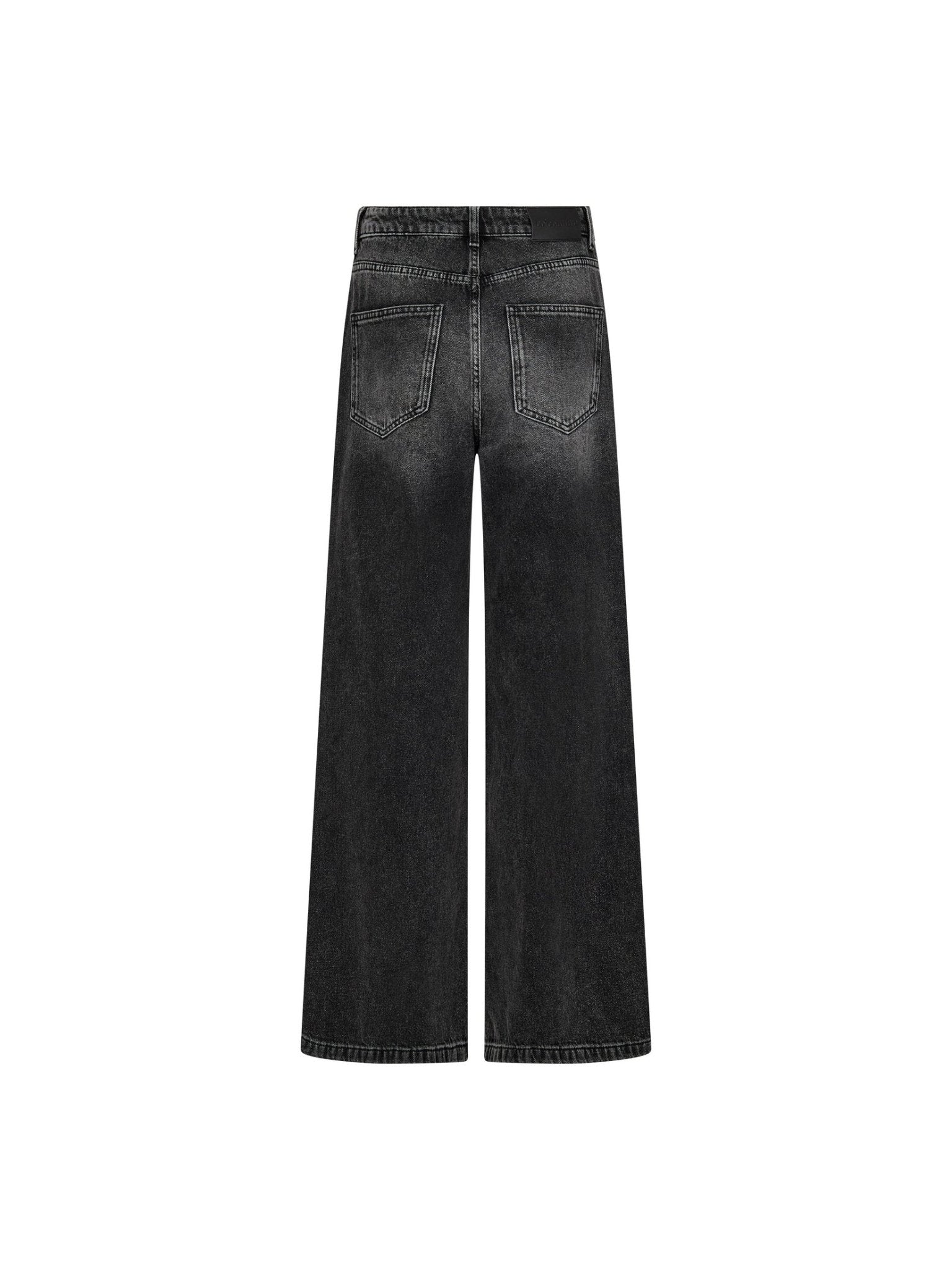 VickyCC Stud Wide Jeans - Black - Co'couture
