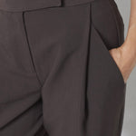 VolaCC Carrot Pleat LL Pant - Dark Brown - Co'couture