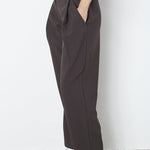 VolaCC Carrot Pleat LL Pant - Dark Brown - Co'couture