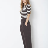 VolaCC Carrot Pleat LL Pant - Dark Brown - Co'couture