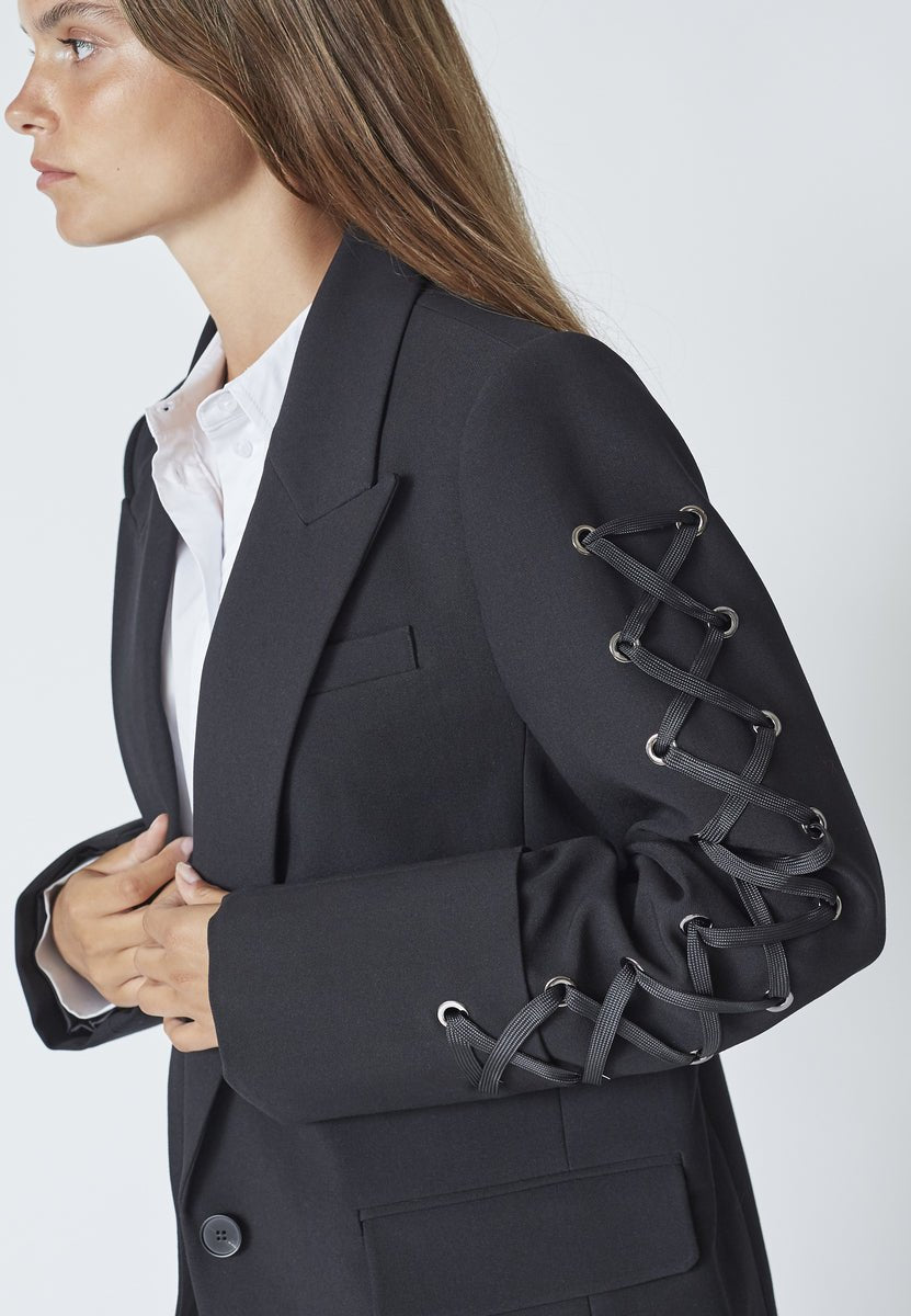VolaCC Eyelet Blazer - Black - Co'couture