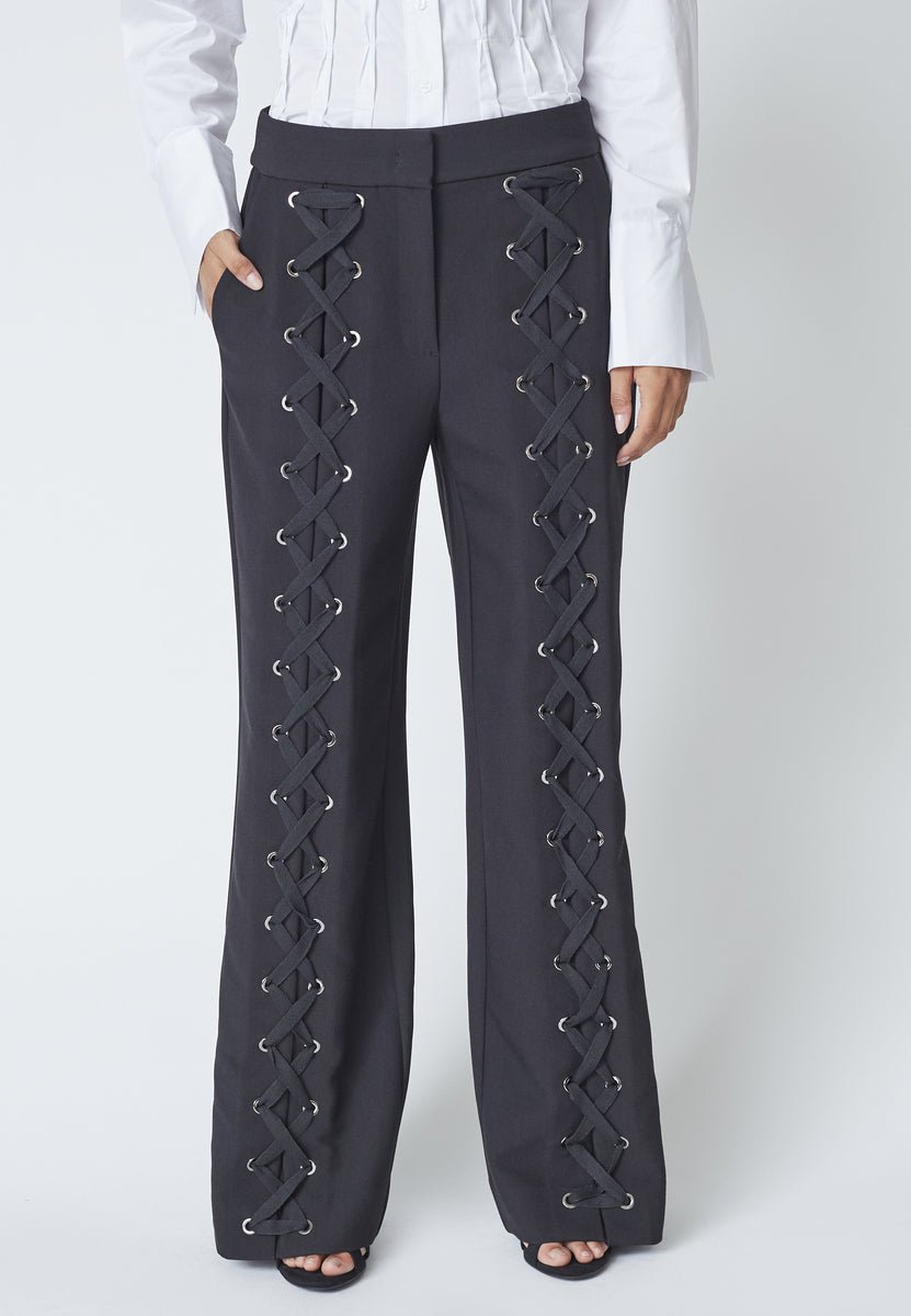 VolaCC Eyelet Pant - Black - Co'couture
