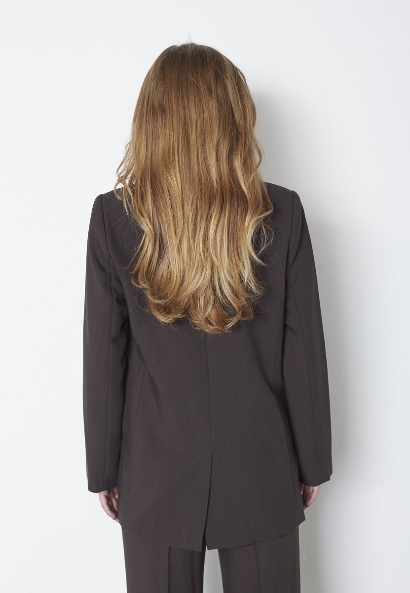 VolaCC Single Oversize Blazer - Dark Brown - Co'couture