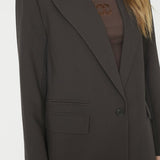 VolaCC Single Oversize Blazer - Dark Brown - Co'couture