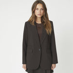 VolaCC Single Oversize Blazer - Dark Brown - Co'couture