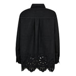 WarrenCC Wool Embroidery Shirt - Dark Grey - Co'couture