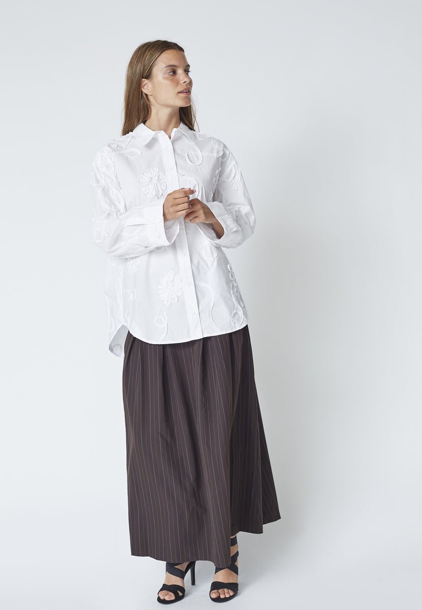 XavierCC Flower Shirt - White - Co'couture