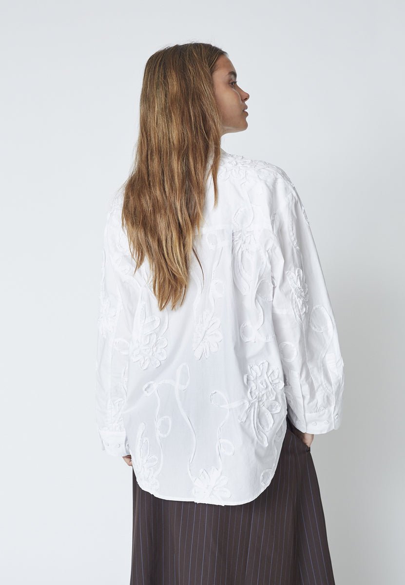 XavierCC Flower Shirt - White - Co'couture