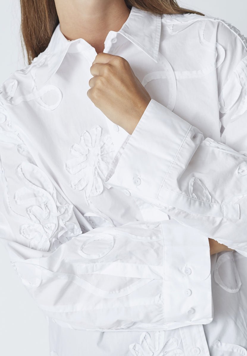 XavierCC Flower Shirt - White - Co'couture