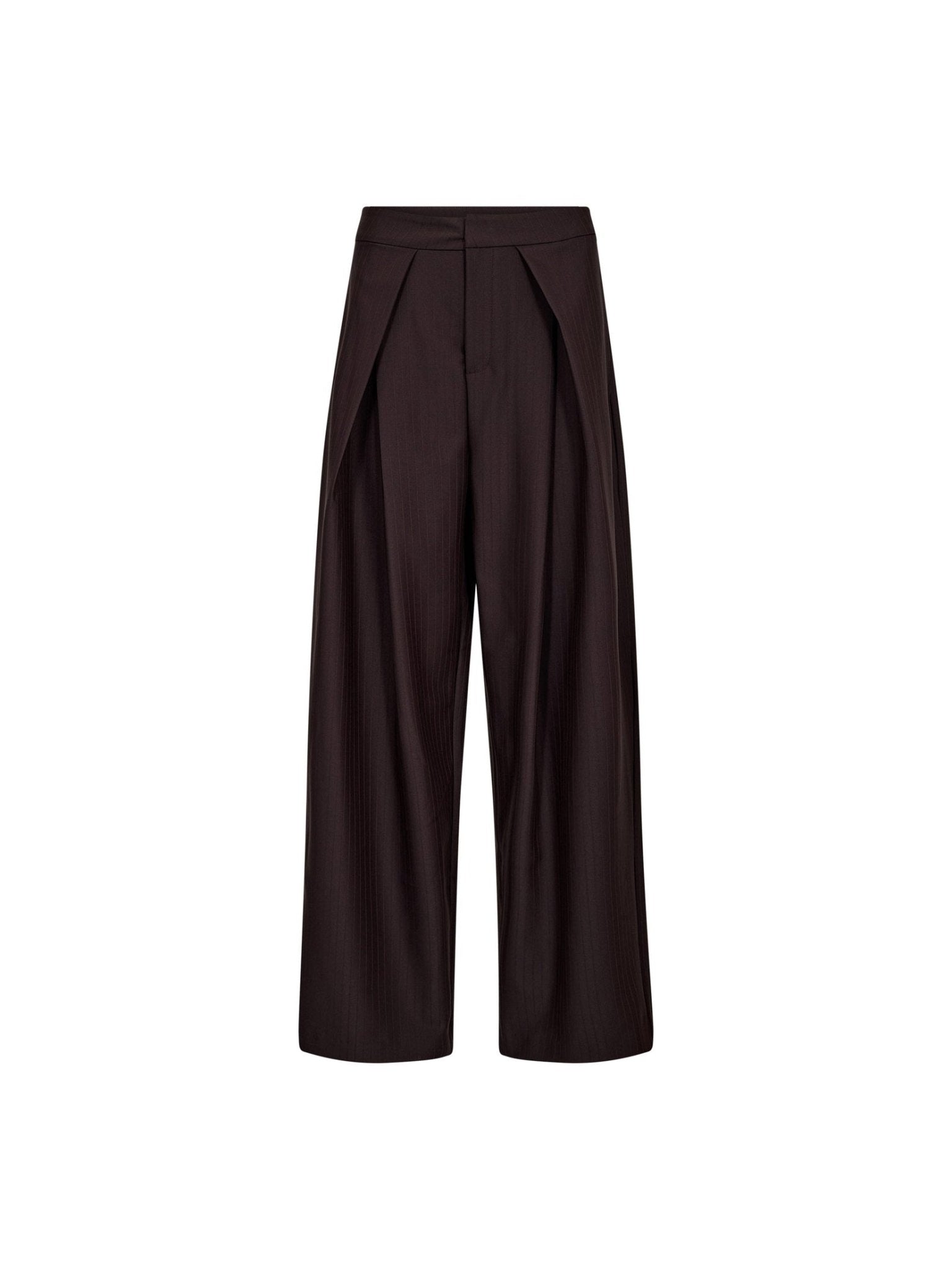 ZellaCC Pleat LL Pant - Dark Brown - Co'couture