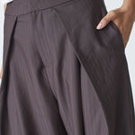 ZellaCC Pleat Pant - Dark Brown - Co'couture