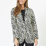 ZiggyCC Zebra Single Blazer - OffWhite - Black - Co'couture